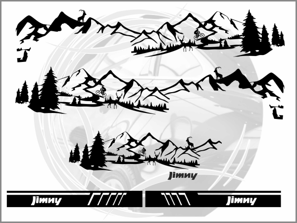 Sonderdekor "mountain" für SUZUKI Jimny GJ (2.Generation)