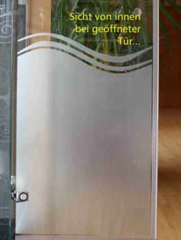 Glasdekorfolie "schilf" farbig bedruckt