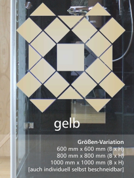 Glasdekorfolie "quad"