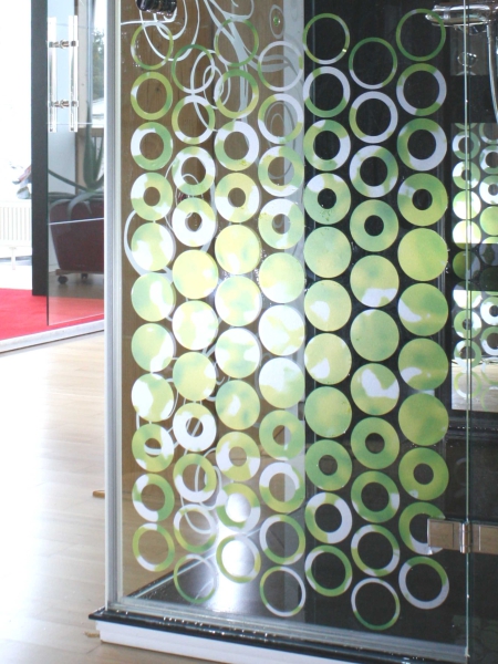 Glasdekorfolie "circle" (einseitig farbig bedruckt)