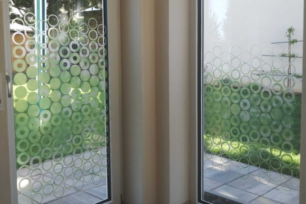 Glasdekorfolie "circle" (einseitig farbig bedruckt)