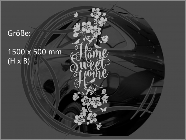 Glasdekorfolie "sweet home"