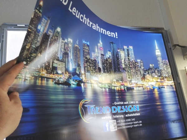 Motivdruck für LED-Leuchtrahmen