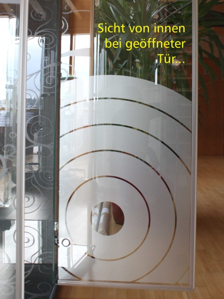 Glasdekorfolie "lense"