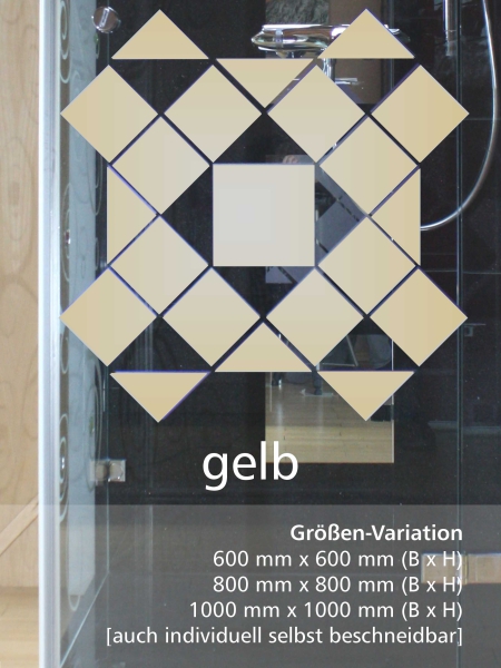 Glasdekorfolie "quad"