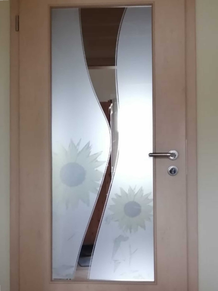 Glasdekorfolie "sunflower" farbig bedruckt